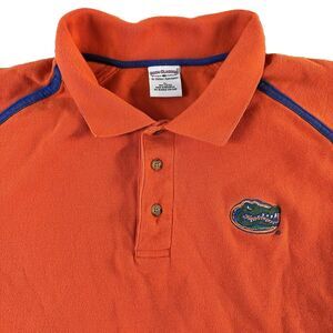 Florida Gators Shirt Mens XL‎ Orange Short Sleeve Polo Boca Classics Vintage